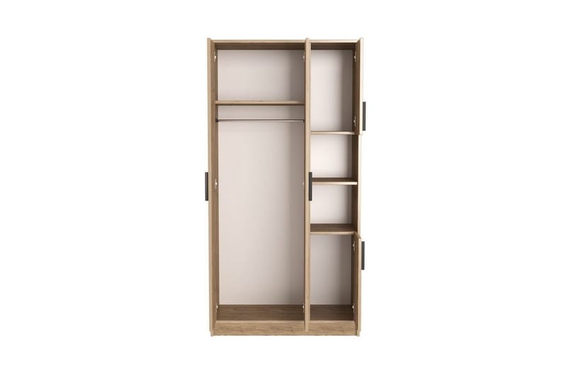 Iskral Garderob 90x177 cm - Brun - Förvaring - Garderober & garderobssystem