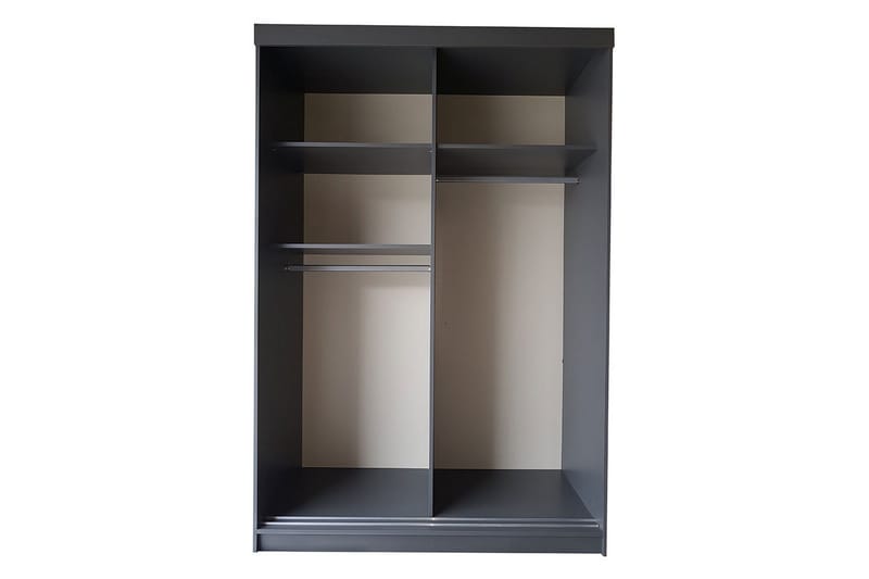 Isolaz Garderob 60x138 cm LED-belysning - Vit/Grå - Förvaring - Garderober & garderobssystem