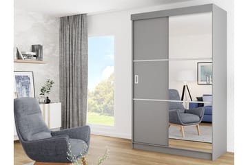 Isolaz Garderob med Spegel LED-belysning RGB - Antracit - Förvaring - Garderober & garderobssystem