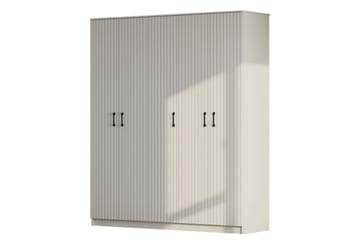 Ivon Garderob 175x184 cm - Matt Vit - Förvaring - Garderober & garderobssystem