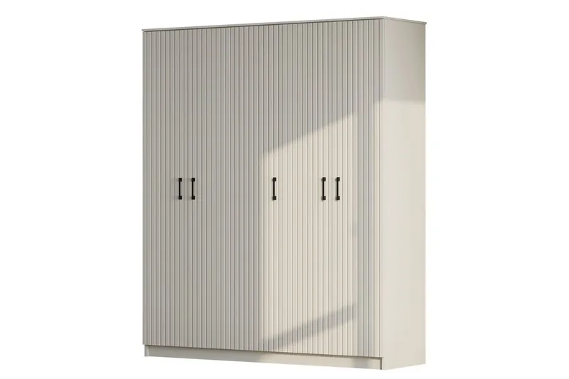 Ivon Garderob 175x184 cm, Matt Vit