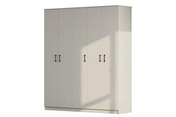 Ivon Garderob 175x184 cm - Matt Vit - Förvaring - Garderober & garderobssystem