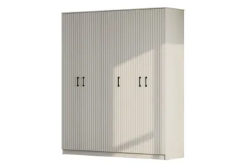 Ivon Garderob 175x210 cm - Matt Vit - Förvaring - Garderober & garderobssystem