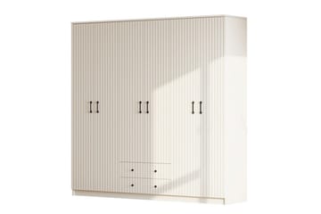 Ivon Garderob 210x184 cm - Matt Vit - Förvaring - Garderober & garderobssystem