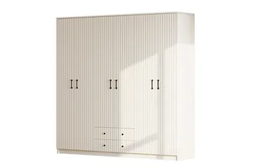 Ivon Garderob 210x184 cm - Matt Vit - Förvaring - Garderober & garderobssystem