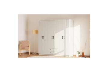 Ivon Garderob 210x210 cm - Matt Vit - Förvaring - Garderober & garderobssystem