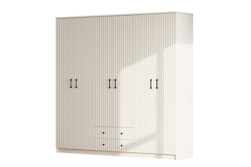 Ivon Garderob 210x210 cm, Matt Vit