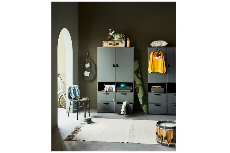 Jirueque Garderob med Förvaring - Grå - Förvaring - Garderober & garderobssystem