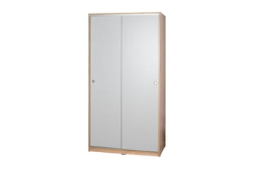 Jovel Garderob 94x182 cm - Vit/Korallrosa - Förvaring - Garderober & garderobssystem