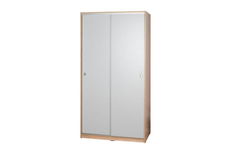 Jovel Garderob 94x182 cm - Vit/Korallrosa - Förvaring - Garderober & garderobssystem