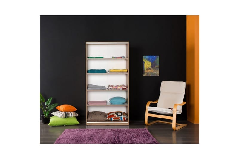 Jovel Garderob 94x182 cm - Vit/Korallrosa - Förvaring - Garderober & garderobssystem