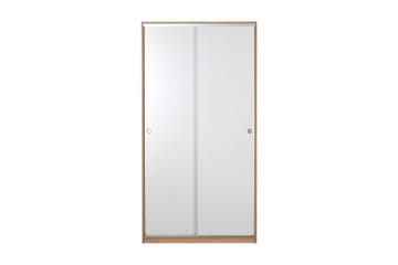 Jovel Garderob 94x182 cm - Vit/Korallrosa - Förvaring - Garderober & garderobssystem