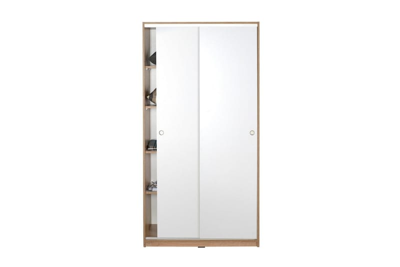 Jovel Garderob 94x182 cm - Vit/Korallrosa - Förvaring - Garderober & garderobssystem