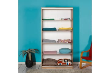 Jovel Garderob 94x182 cm - Vit/Korallrosa - Förvaring - Garderober & garderobssystem