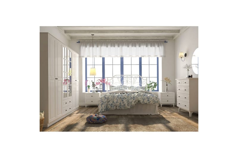 Jovric Garderob 210x184 cm - Matt Vit - Förvaring - Garderober & garderobssystem