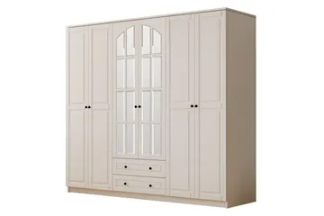 Jovric Garderob 210x210 cm - Matt Vit - Förvaring - Garderober & garderobssystem