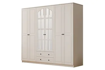 Jovric Garderob 210x210 cm - Matt Vit - Förvaring - Garderober & garderobssystem