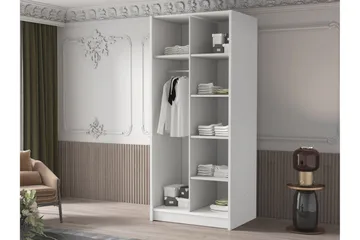 Julissa Garderob 100 cm - Svart/Guld - Förvaring - Garderober & garderobssystem