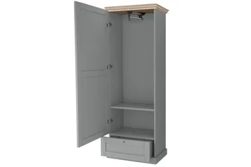 Jundapah Garderob - Grå/Brun - Förvaring - Garderober & garderobssystem