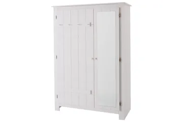 Kagomiel Garderob m. Spegel - Vit - Förvaring - Garderober & garderobssystem