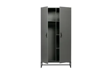 Kahe Garderob 100x195 cm - Grå/svart - Förvaring - Garderober & garderobssystem