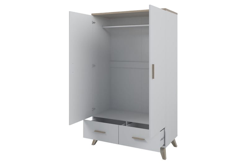 Kardos Garderob 110 cm - Natur/Svart - Förvaring - Garderober & garderobssystem
