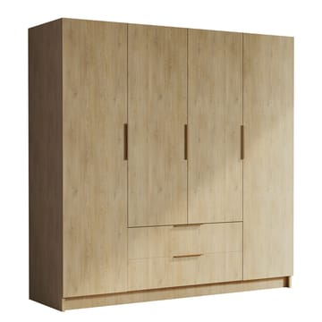 Kelros Garderob 200x216 cm i Trä - Beige - Förvaring - Garderober & garderobssystem