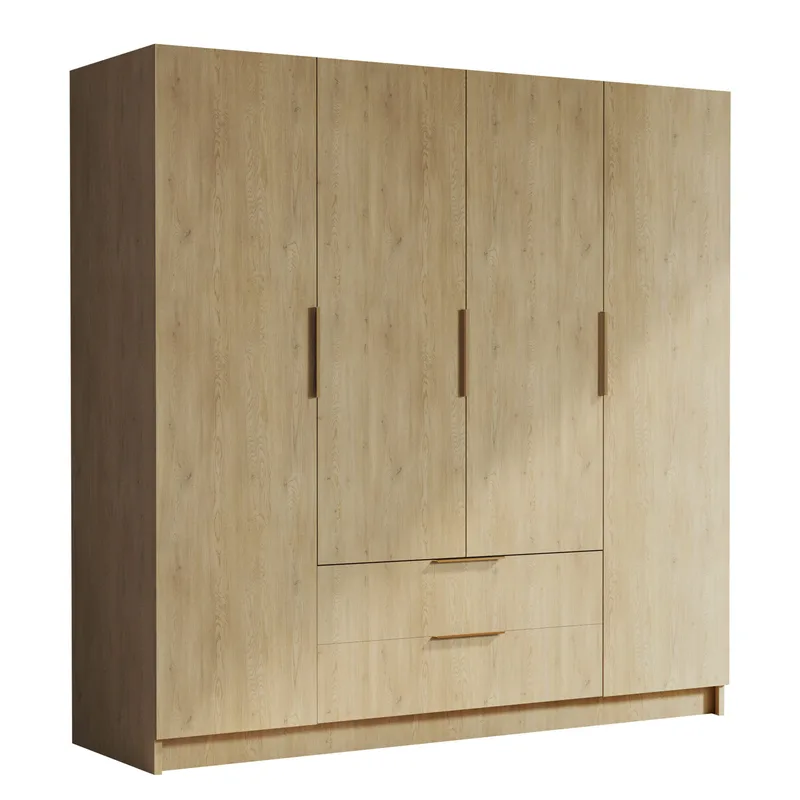 Kelros Garderob 200x216 cm i Trä, Beige
