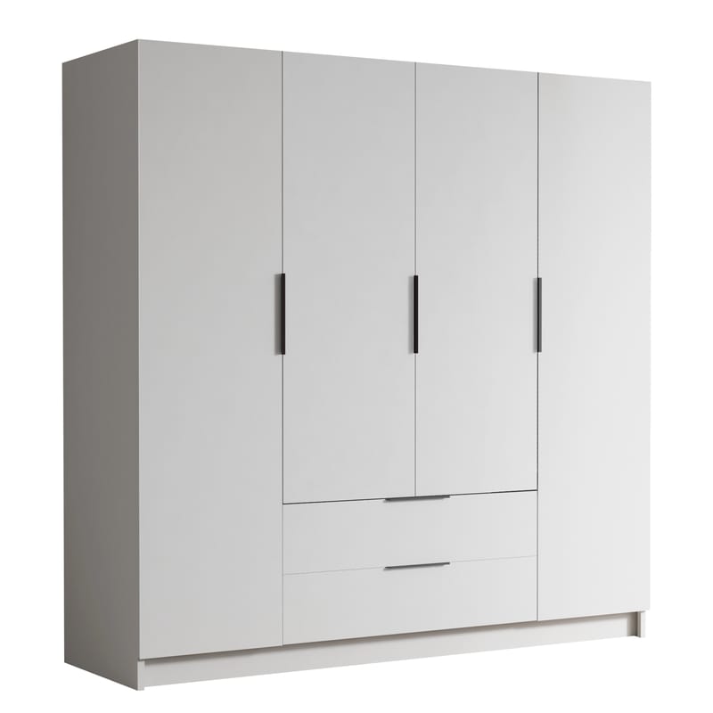 Kelros Garderob 200x216 cm - Vit - Förvaring - Garderober & garderobssystem