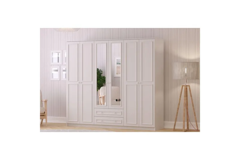 Kovric Garderob 210x210 cm - Matt Vit - Förvaring - Garderober & garderobssystem