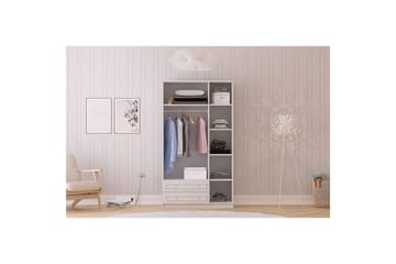 Kovric Hörngarderob 105x182 cm - Matt Vit - Förvaring - Garderober & garderobssystem