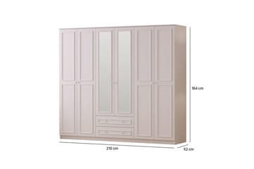 Kovric Hörngarderob 210x184 cm - Matt Vit - Förvaring - Garderober & garderobssystem - Garderobsskåp