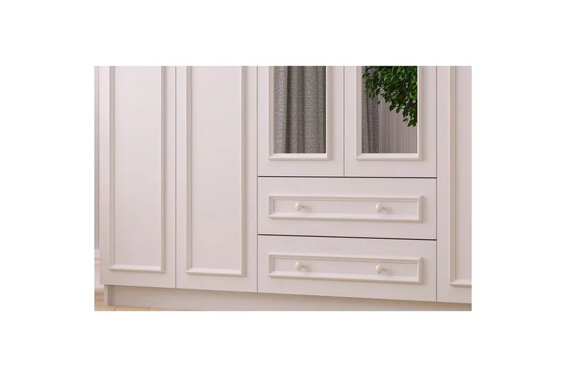 Kovric Hörngarderob 210x184 cm - Matt Vit - Förvaring - Garderober & garderobssystem