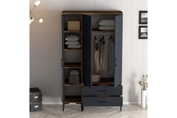 Kumsal Garderob 120 cm - Antracit - Förvaring - Garderober & garderobssystem