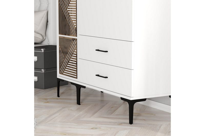 Kumsal Garderob 120 cm - Vit - Förvaring - Garderober & garderobssystem