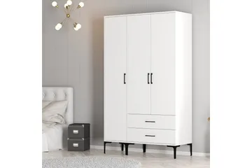 Kumsal Garderob 120 cm - Vit - Förvaring - Garderober & garderobssystem