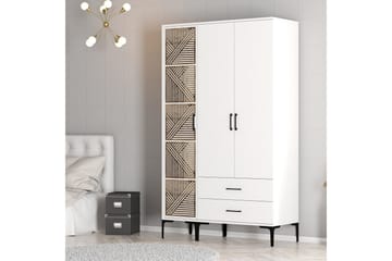 Kumsal Garderob 120 cm - Vit - Förvaring - Garderober & garderobssystem