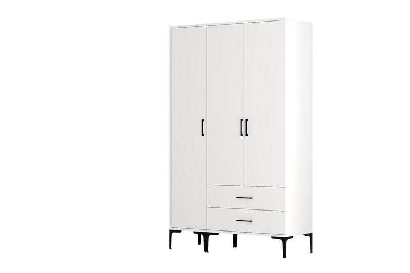Kumsal Garderob 120 cm - Vit - Förvaring - Garderober & garderobssystem