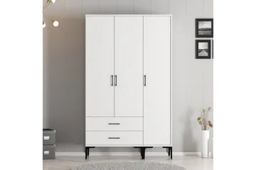 Kumsal Garderob 120 cm - Vit - Förvaring - Garderober & garderobssystem