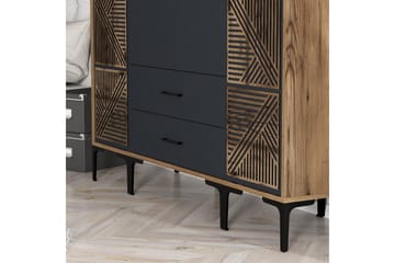 Kumsal Garderob 160 cm - Antracit - Förvaring - Garderober & garderobssystem