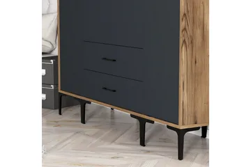 Kumsal Garderob 160 cm - Antracit - Förvaring - Garderober & garderobssystem