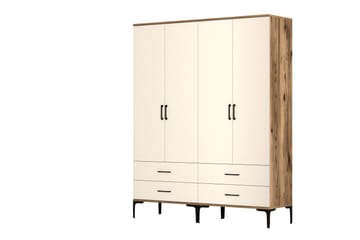 Kumsal Garderob 160 cm - Cream - Förvaring - Garderober & garderobssystem