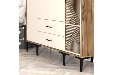 Kumsal Garderob 160 cm - Cream - Förvaring - Garderober & garderobssystem