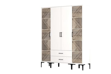 Kumsal Garderob 160 cm - Vit - Förvaring - Garderober & garderobssystem