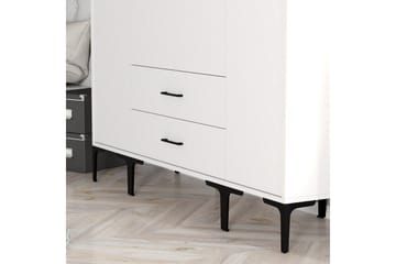 Kumsal Garderob 160 cm - Vit - Förvaring - Garderober & garderobssystem