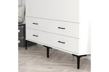 Kumsal Garderob 160 cm - Vit - Förvaring - Garderober & garderobssystem