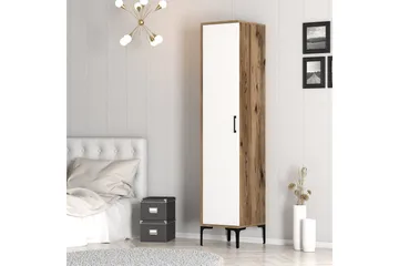 Kumsal Garderob 40 cm - Valnöt/Vit - Förvaring - Garderober & garderobssystem