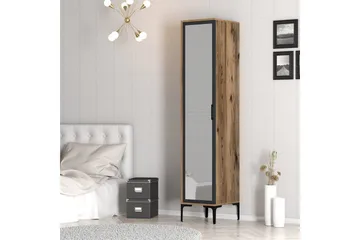 Kumsal Garderob 40x47,5 cm - Valnöt/Antracit - Förvaring - Garderober & garderobssystem