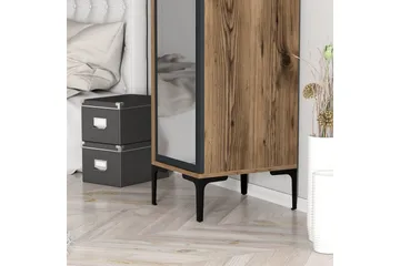 Kumsal Garderob 40x47,5 cm - Valnöt/Antracit - Förvaring - Garderober & garderobssystem