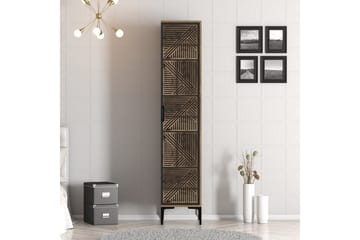 Kumsal Garderob 40x47,5 cm - Valnöt/Antracit - Förvaring - Garderober & garderobssystem